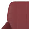 vidaXL Sillón de cuero sintético rojo tinto 61x78x80 cm