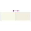 vidaXL Toldo lateral retr&aacute;ctil de jard&iacute;n crema 180x600 cm
