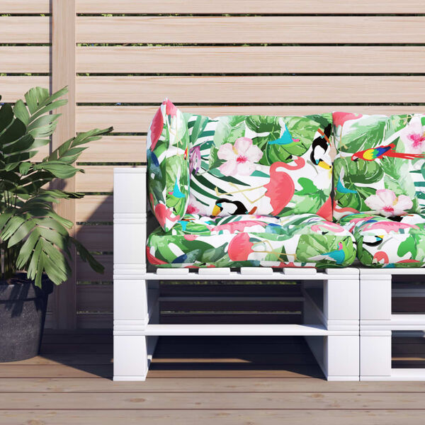 vidaXL Cojines para pal&eacute;s 3 piezas tela Oxford multicolor