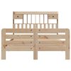 vidaXL Cama con estanter&iacute;a sin colch&oacute;n madera maciza de pino 160x200cm