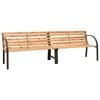 vidaXL Banco doble de jard&iacute;n madera maciza de abeto 225 cm