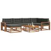 vidaXL Conjunto de sof&aacute;s de exterior 7 pcs Natural y Antracita