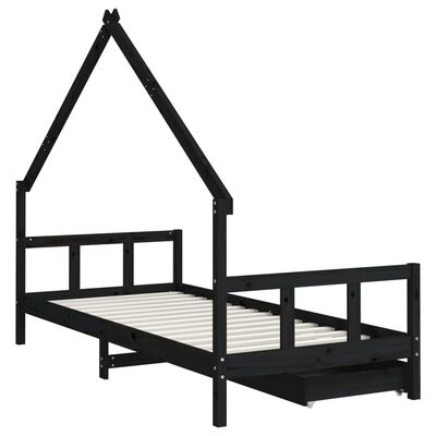 VidaXL Estructura de cama con cajones 90x190 cm