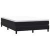 vidaXL Cama box spring sin colch&oacute;n negro terciopelo 140x220 cm