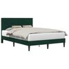 vidaXL Estructura de cama Verde oscuro 160 x 200 cm Terciopelo