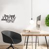 Homemania Adorno de pared Words Love acero negro 70x40 cm