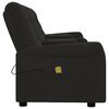 vidaXL Sillón de masaje reclinable 4 plazas con portavasos negro