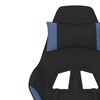 vidaXL Silla gaming tela negro y azul