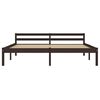 vidaXL Estructura cama sin colchón madera pino marrón oscuro 180x200cm