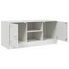 vidaXL Mueble para TV de acero blanco 99x39x44 cm
