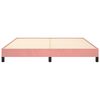 vidaXL Estructura de cama sin colch&oacute;n terciopelo rosa 160x200 cm