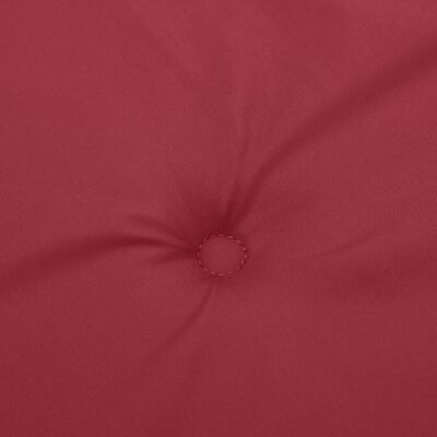 vidaXL Cojín de banco de jardín tela Oxford rojo tinto 180x50x3 cm