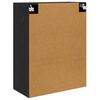 vidaXL Mueble de pared 2 pcs Roble Negro 69,5 x 34 x 90 cm