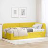 vidaXL Estructura de cama en esquina Amarillo 100 x 200 cm Terciopelo