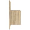 vidaXL Mesita de noche de pared 2 uds color roble Sonoma
