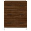 vidaXL Aparador de madera de ingenier&iacute;a marr&oacute;n roble 69,5x34x90 cm