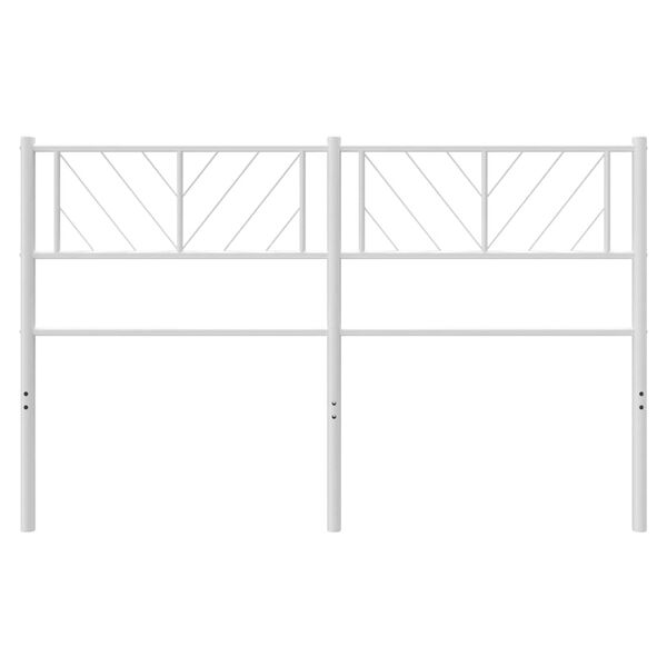 vidaXL Cabecero de metal blanco 135 cm