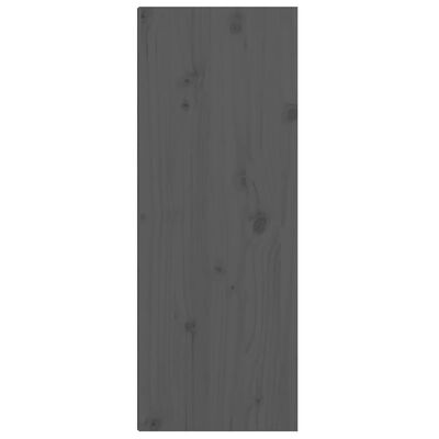 vidaXL Armarios de pared 2 uds madera maciza de pino gris 30x30x80 cm