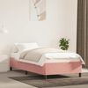 vidaXL Estructura de cama sin colch&oacute;n terciopelo rosa 100x200 cm