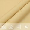 vidaXL Toldo de vela poli&eacute;ster oxford 100% arena 3x4x5 m
