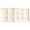 vidaXL Cojines para silla con respaldo bajo 6 uds tela Oxford crema