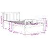 vidaXL Estructura de cama sin colch&oacute;n madera maciza marr&oacute;n 75x190 cm