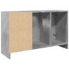 vidaXL Armario de lavabo madera ingenier&iacute;a gris hormig&oacute;n 90x29x55 cm