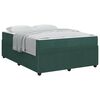 vidaXL Estructura de cama Verde oscuro 160 x 200 cm tela
