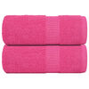 vidaXL Toallas de mano FROGN 2 uds rosa 30x30 cm 360 g/m&sup2;