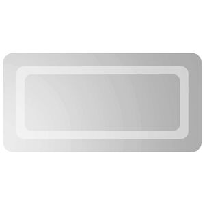 vidaXL Espejo de ba&ntilde;o LED Transparente 60 x 30 cm vidrio templado