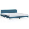 vidaXL Estructura de cama Dover terciopelo azul 200x200 cm