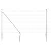 vidaXL Valla con Poste Plateado 1,4 x 10 m Acero