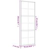 vidaXL Puerta corredera dorada vidrio ESG esmerilado aluminio 76x205cm