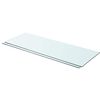 vidaXL Estantes 2 unidades panel de vidrio transparente 80x30 cm