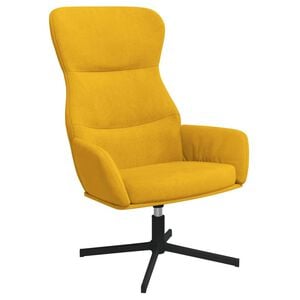 vidaXL Silla de relajaci&oacute;n de terciopelo amarillo mostaza
