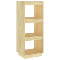 vidaXL Estantería/divisor de espacios madera maciza pino 40x35x103 cm