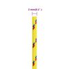 vidaXL Cuerda de barco polipropileno amarillo 2 mm 25 m