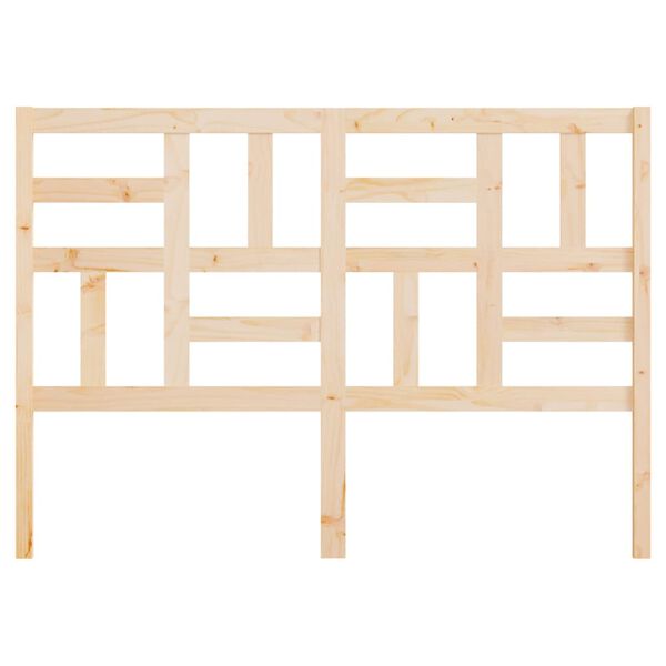 vidaXL Cabecero de cama madera maciza de pino 156x4x104 cm