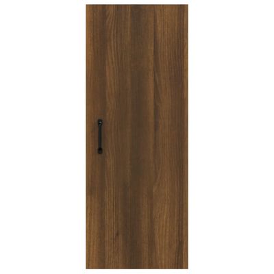vidaXL Armario de pared madera ingeniería marrón roble 34,5x34x90 cm