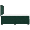vidaXL Cama box spring con colch&oacute;n terciopelo verde oscuro 80x200 cm