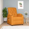 vidaXL Sillón de masaje eléctrico tela amarillo oscuro