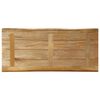 vidaXL Tablero de mesa borde natural madera maciza mango 90x40x3,8 cm