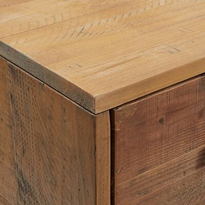 vidaXL Zapatero de madera maciza de pino 75x40x110 cm