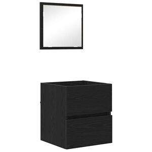 vidaXL Mueble de Cuarto de Ba&ntilde;o Roble Negro 41 x 38,5 x 45 cm