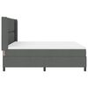 vidaXL Cama tipo Box Spring con colch&oacute;n Gris oscuro 180 x 200 cm tela