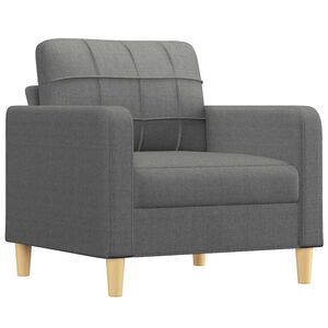 vidaXL Sill&oacute;n de tela gris oscuro 60 cm