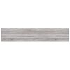 vidaXL Estantes pared 4 uds madera ingenier&iacute;a gris Sonoma 100x20x1,5cm