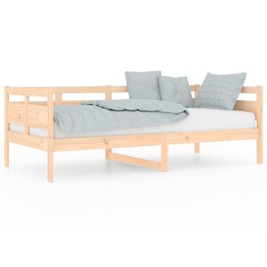 vidaXL Sof&aacute; cama madera maciza de pino 90x190 cm