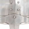 vidaXL R&eacute;plica de casco de caballero medieval antiguo LARP acero plata
