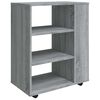 vidaXL Armario con ruedas madera contrachapada gris Sonoma 60x35x75 cm